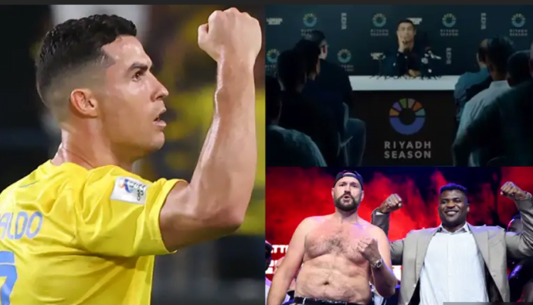Cristiano Ronaldo Jokes with Tyson Fury Before Saudi Arabian Showdown