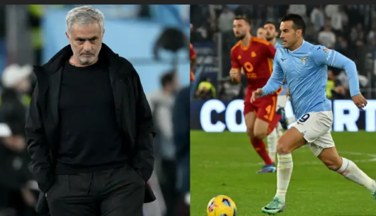 'Pedro could be a swimmer' - Jose Mourinho takes swipe at ex-Chelsea star Pedro with diving accusation after Roma's derby draw with Lazio