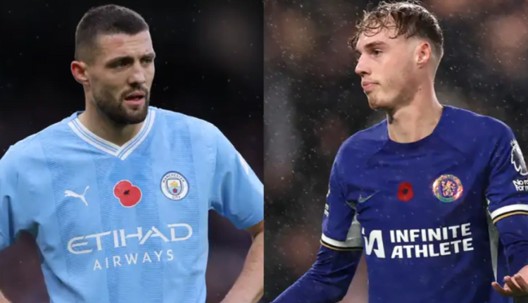 Still a Chelsea man at heart? Mateo Kovacic appears to celebrate Cole Palmer's stoppage-time equaliser against Man City in shocking new fan footage