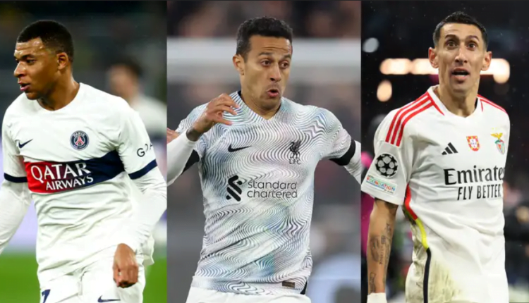 Kylian Mbappe, Thiago Alcantara and the best 2024 free agents who can start negotiating free transfers