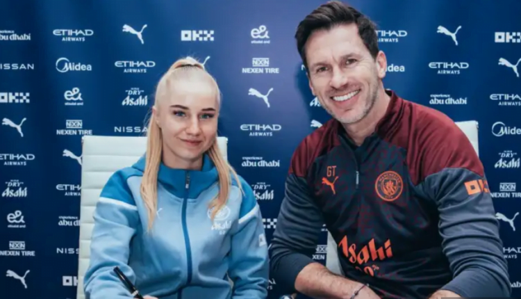 Man City confirm big-money Laura Blindkilde Brown signing from Aston Villa as they look to keep chase with Emma Hayes' Chelsea in WSL title race