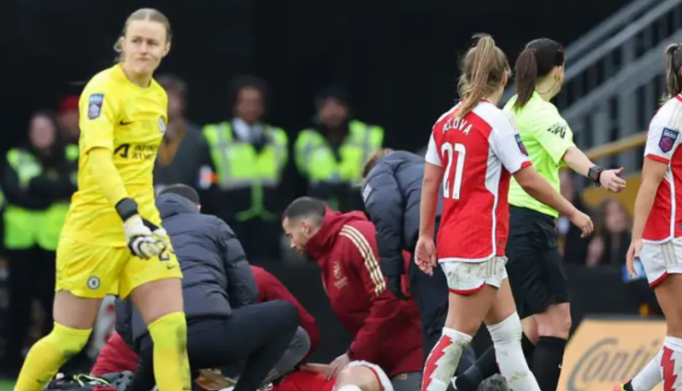Arsenal offer positive Frida Maanum update after Gunners star collapses unchallenged in worrying scenes during Conti Cup final against Chelsea