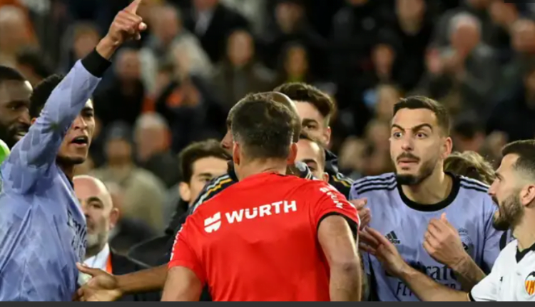 ‘Didn’t insult him’ - Jude Bellingham defended by Carlo Ancelotti over Valencia red card as Real Madrid boss labels last-gasp no-goal chaos ‘unprecedented’