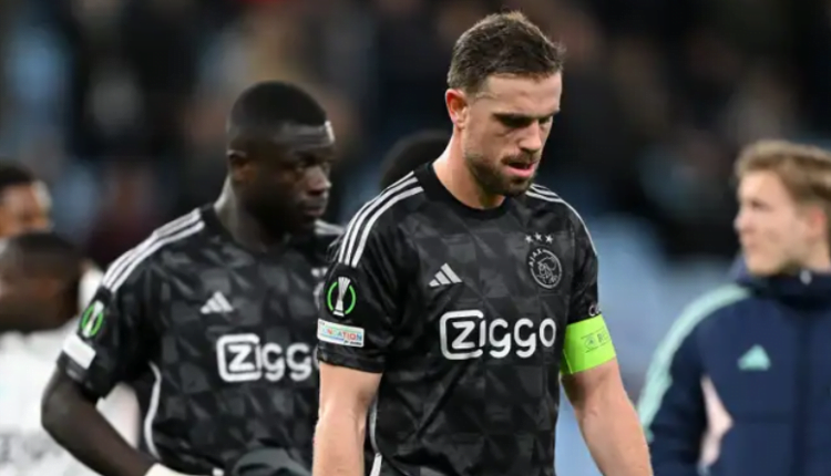 Jordan Henderson has nightmare England return as Aston Villa fans boo Ajax midfielder throughout before 4-0 thrashing seals Europa Conference League exit