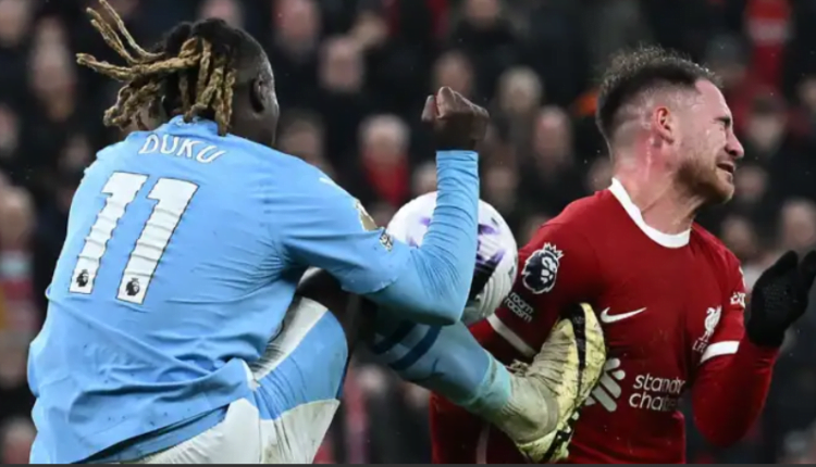'100 per cent a penalty' - Jurgen Klopp fumes at controversial Jeremy Doku decision as Liverpool boss insists foul on Alexis Mac Allister was 'clear to people with iPads' after Man City escape Anfield with point