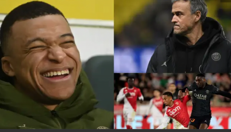 Wipe the smile off your face, Kylian! PSG look much better without Mbappe despite dopping points in draw with Monaco - as Luis Enrique row rages on