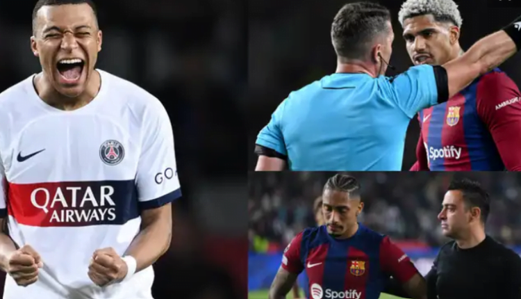 Barcelona only have themselves to blame - but Kylian Mbappe won't care! Winners and losers as PSG's star man caps Champions League comeback as Xavi loses his head after Ronald Araujo's deserved red card