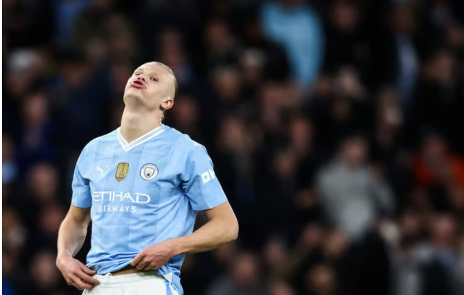 Erling Haaland: A peripheral figure on City’s biggest night of the season