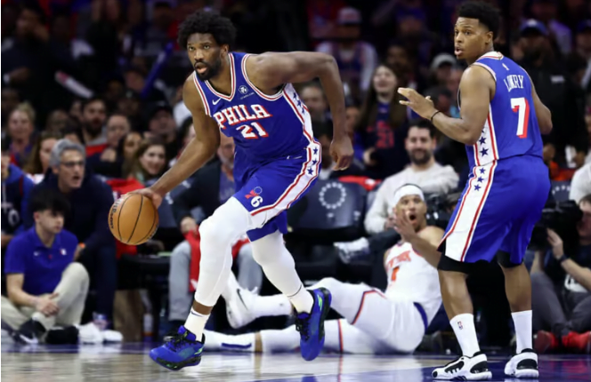 Joel Embiid’s ‘dirty’ flagrant foul on Mitchell Robinson is turning point of Game 3