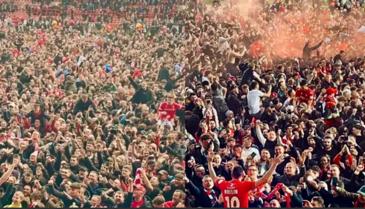 Spot the difference! Paul Mullin posts incredible pictures from Wrexham's successive promotion parties and sends message after Ryan Reynolds and Rob McElhenney's side earn spot in League One