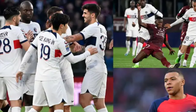 Life after Kylian Mbappe looks bright! Much-changed PSG breeze past Metz as Carlos Soler steps up in absence of Real Madrid-bound frontman to ensure Ligue 1 champions end season on high note