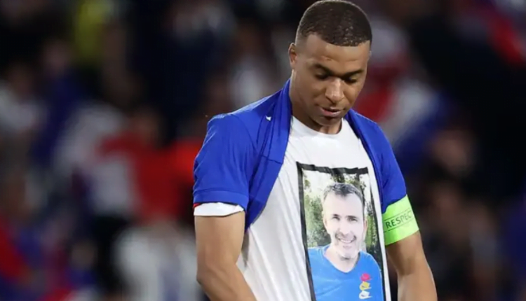 Kylian Mbappe pays touching tribute to late uncle with goal celebration for France