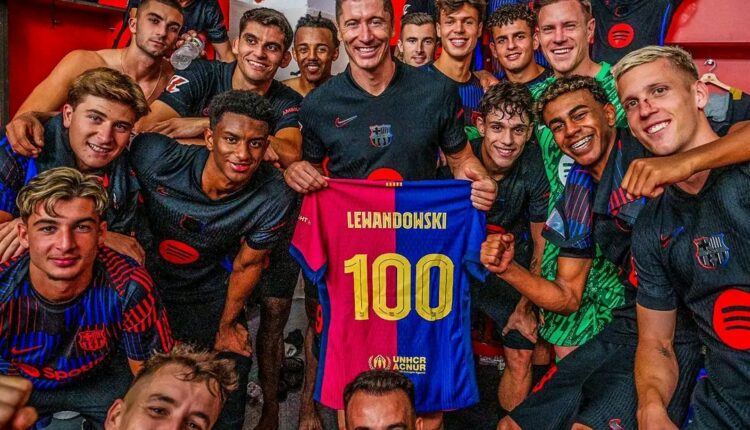 Robert Lewandowski Hits 100 Games with Barcelona: A Milestone Celebration