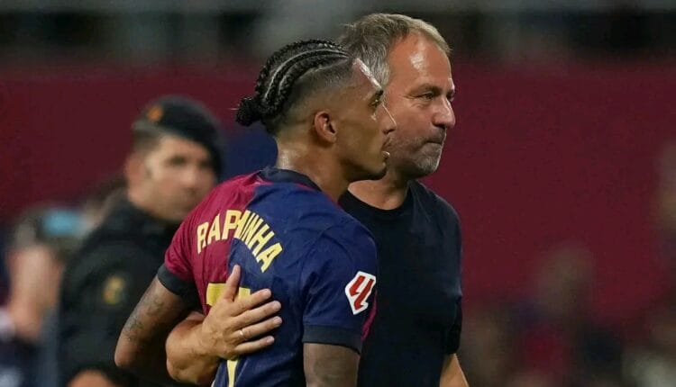 Hansi Flick Praises Raphinha’s Self-Confidence and Importance to the Team