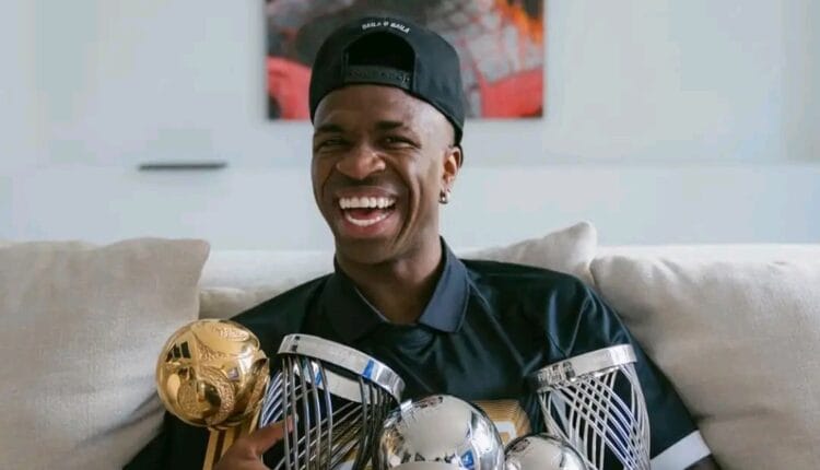Vinicius Jr Reacts to Cristiano Ronaldo Praise Wins Globe Soccer Best Player Award