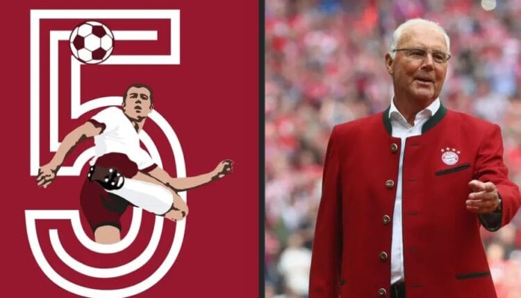 𝐎𝐅𝐅𝐈𝐂𝐈𝐀𝐋: Bayern Munich Retires Iconic No. 5 Shirt in Honor of Franz Beckenbauer