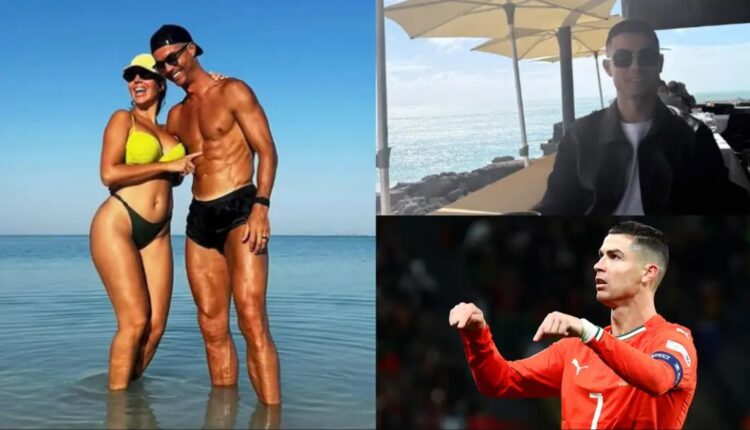 Cristiano Ronaldo enjoys beachside lunch date with girlfriend Georgina Rodriguez after helping Portugal reach Nations League semi-finals