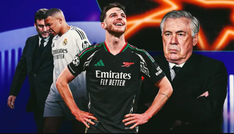 Is Carlo Ancelotti's time at Real Madrid up? Winners and losers after Arsenal expose Blancos' basic tactics and Declan Rice dominates on another Champions League night to forget for 'cursed' Kylian Mbappe