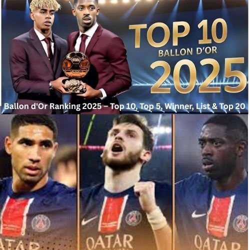 Ballon d’Or 2025 Winner Top 5 Top 10 and Top 20 List