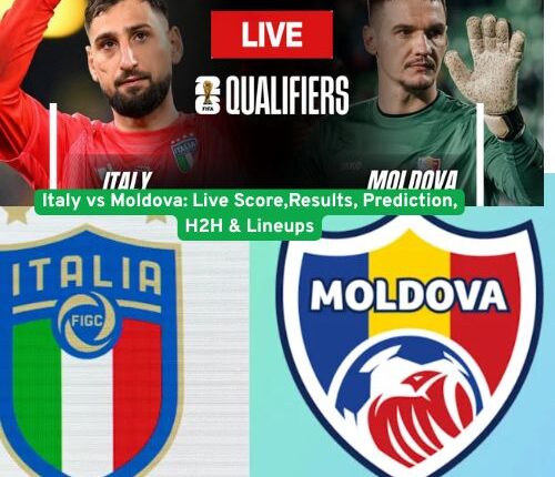Italy vs Moldova: Live Score,Results, Prediction, H2H & Lineups