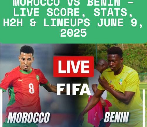 Morocco vs Benin – Live Score, Stats, H2H & Lineups June 9, 2025
