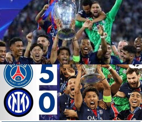 PSG vs Inter Milan Timeline 5-0 Highlights